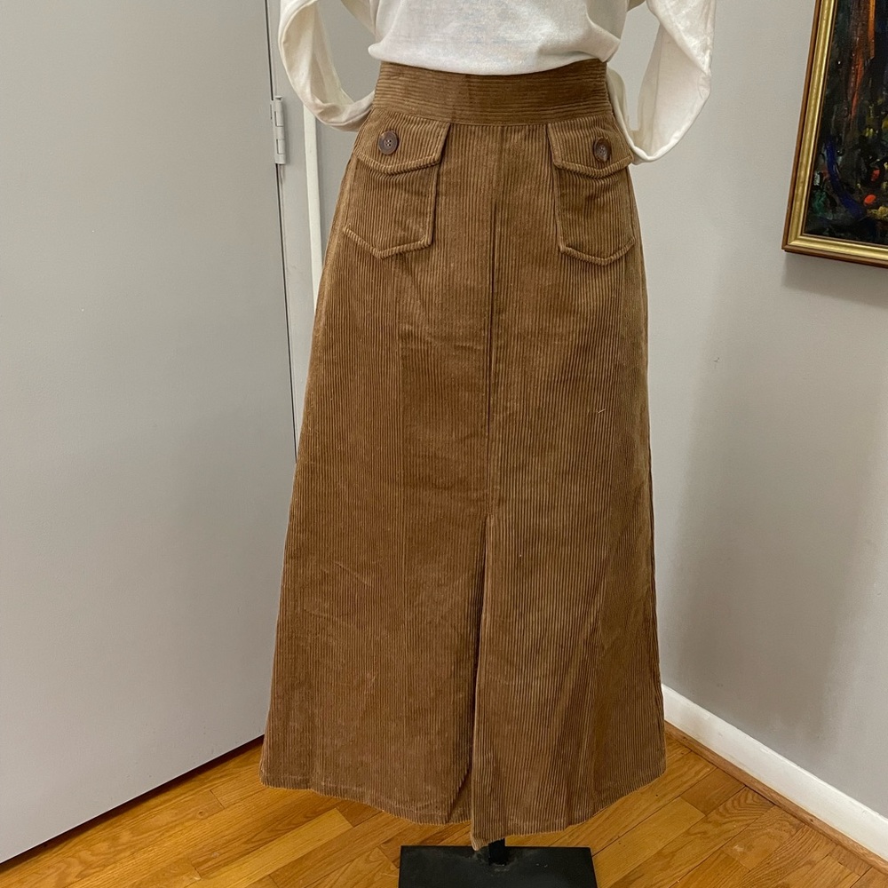 NWT Caramel Corduroy Listicle Skirt